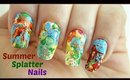 Summer Splatter Nails! [Collaboration with dunja382]