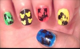 Stamp It Sunday: Mickey Mouse Pop Nail Art