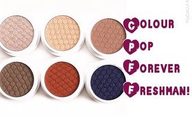 Quick Review & Swatches | Colour Pop Fall Eyeshadow Collection
