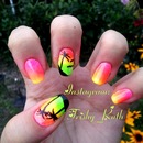 Sunset Nails / Palm Tree Nails 