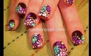 Funky Fresh hippie flowers for spring: robin moses nail art tutorial