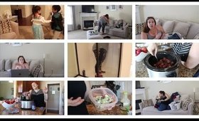 Easiest 3 ingredient crockpot meal, bathrooms, & laundry talk | DITL VLOG