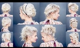 10 EASY HOLIDAY UPDOS FOR SHORT HAIR | Milabu