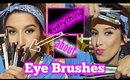 EYESHADOW BRUSHES | What they're used for & different styles of brushes