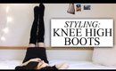 HOW I STYLE OVER THE KNEE BOOTS