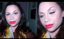 Spring Beauty Week Day 1 | Easy Nude Eyes & Bright Coral Lips Make-Up Tutorial