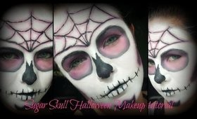 Sugar Skull Halloween Makeup Tutorial | Danielle Scott