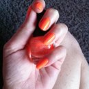 Orangeish nails