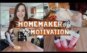 BAKE, CLEAN & DIY with Me (FALL 2018) DAY IN TH LIFE of a Homemaker/SAHM | Brylan and Lisa