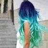 Blue ombre hair