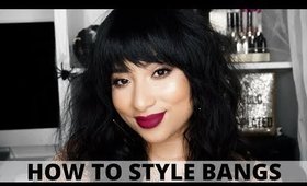 QUICK & EASY: How I Style My Bangs | Hiliana Devila