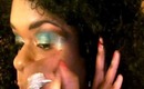 The Creole Look #  4 using BHcosmetics and starry eyeshadow in green, brown,orange