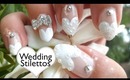 Heart Tip Nails Tutorial ❤ Wedding Stilettos (non-dominant hand)