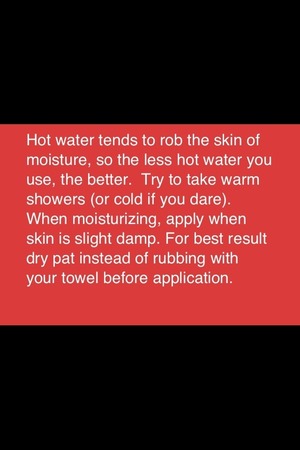 Here's a tip for dry skin!! I just put it in looks bc I didn't kno what to put it in...