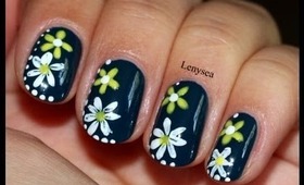 Easy Summer Floral Nails