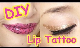 DIY Lip Tattoo for Eyes / リップタトゥーでアイメイク