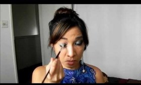 *Requested* Drew Barrymore Cover Girl- Inspired Makeup (Smoky gray/blue)