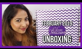 Glam Treasure box February 2019 | Unboxing & Review | Stacey Castanha