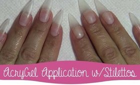 AcryGel Application w/Stilettos - Requested