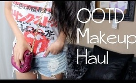 OOTD, Haul and Quick Makeup Tutorial