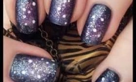 My very first attempt at galaxy nails!! Vintage video ;)