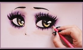 Drawing Tutorial ❤ How to draw and color Vampy Eyes