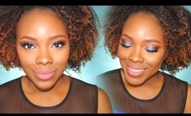 Smokey Blue eyeshadow on DARK SKIN│Tamekans