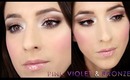 Pink, Violet & Bronze Makeup czyli zamówiony na blogu łosoś:)