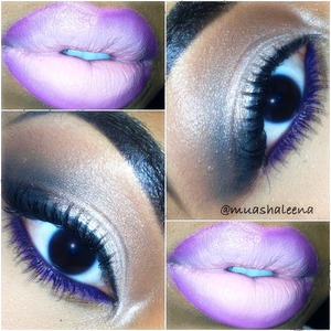 I used Urban Decay Midnight 15 eyeshadow on my lid, Urban Decay Blackout in my corner crease. I'm wearing MAC Blankety lipstick lined with MAC Nightmoth .

Follow me on Instagram to see my daily makeup pics@muashaleena 