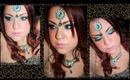 Arabic Princess Makeup Look (turquoise & Purple) - Princesa Arabe maquillaje( turquesa & Pulpura)