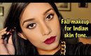 Wearable matte fall makeup for Indian / brown skin.