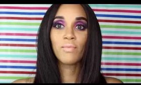 Smokey Purple & Pink Glam Makeup Tutorial