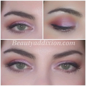 Coastalscents Mineral eye shadow in Blazing Berry in crease w/Urban Decay Heartless. TheBalm Sassy for highlight. Smashbox mascara+Sephora collection liquid liner. 