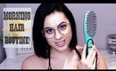 Morning Hair Routine: Irresistible Me Jade Hair Straightening Brush | Bree Taylor