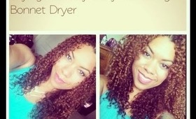 Drying Naturally Curly Hair Using A Hair Bonnet