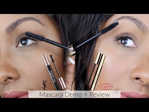 Clarins Supra-Volume Mascara & YSL The Shock Mascara, DEMO & REVIEW, Mo  Makeup Mo Beauty, Monique C. Video