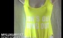 Yellow and White High Cut One Piece Body Suit Pool Party Swimwear