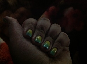 Neon ish nails