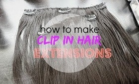 How to make clip in hair extensions! | DIY