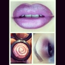 ombré lips and eyeshadow using Neonebula from the heavenly creature collection 