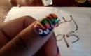 Nail Art :Rainbow Zebra Print