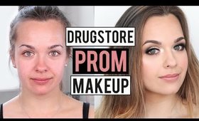 Full Face Drugstore/Affordable PROM Makeup Tutorial | Natural Glam | JamiePaigeBeauty