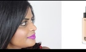 MAC waterweight foundation - First impression & Review || Indianbeautie