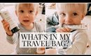 What's in my Travel Bag? (Skincare/Makeup/Hair Products) | Kendra Atkins