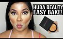 HUDA BEAUTY EASY BAKE POWDER REVIEW & DEMO | MissBeautyAdikt