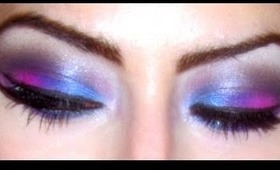 Pink & Blue Smokey Eyes