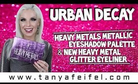 Urban Decay Heavy Metals Metallic Eyeshadow Palette & Heavy Metal Glitter Eyeliner | Tanya Feifel