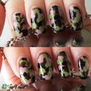 Girls in Army! - camouflage nail art