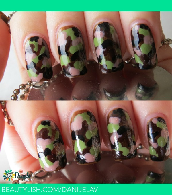 Nail Art Tutorial: Easy Camo Mix & Match with Studs (no tools required!) -  video Dailymotion