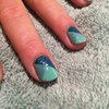 Red carpet manicure nail art